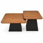 Walnut Duo Coffee Table Set