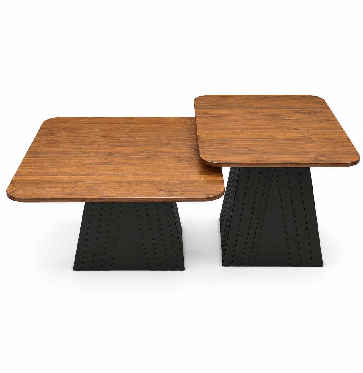 1c14f8ac-b541-4efc-a4f7-1de3bfce3404 Walnut Duo Coffee Table Set - Figura 1