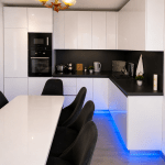 Premium White Kitchen with Dining Area