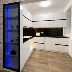 Modern White L-Shaped Kitchen