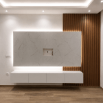 Nordic Marble TV Wall Unit