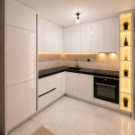 Elegant White Corner Kitchen