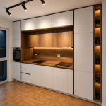 Modern Scandinavian Wood Accent Kitchen